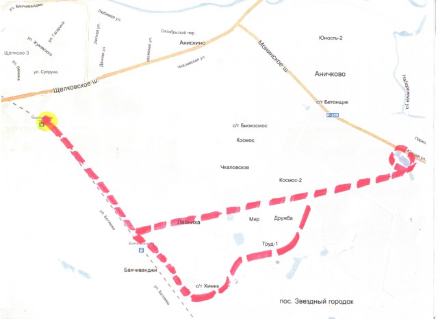 Маршрутка 50 на карте. Веломаршруты Щелково. Звездный городок схема. Схема Щелково. Щелково велодорожки.